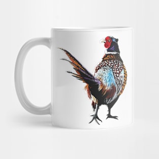 Ardler the Pheasant white background Mug